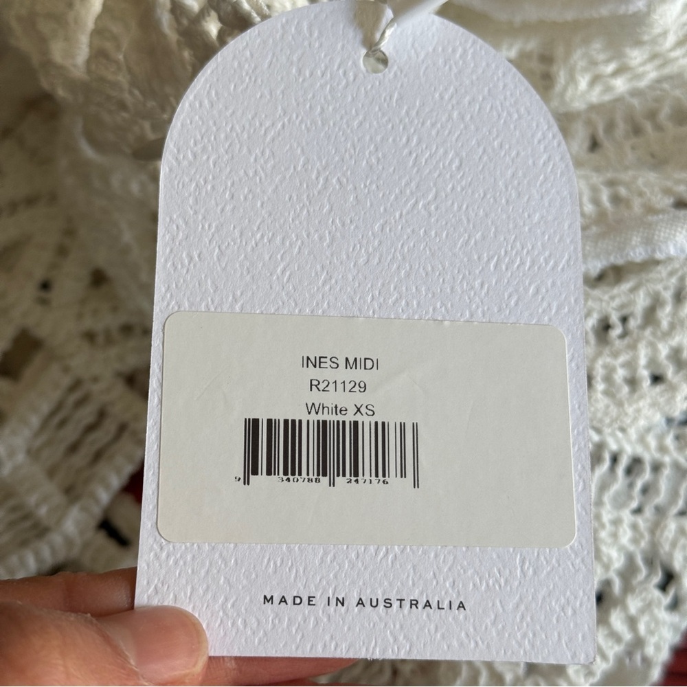 Revolve Rumer white crochet  beach cover up XS - Picture 8 of 10